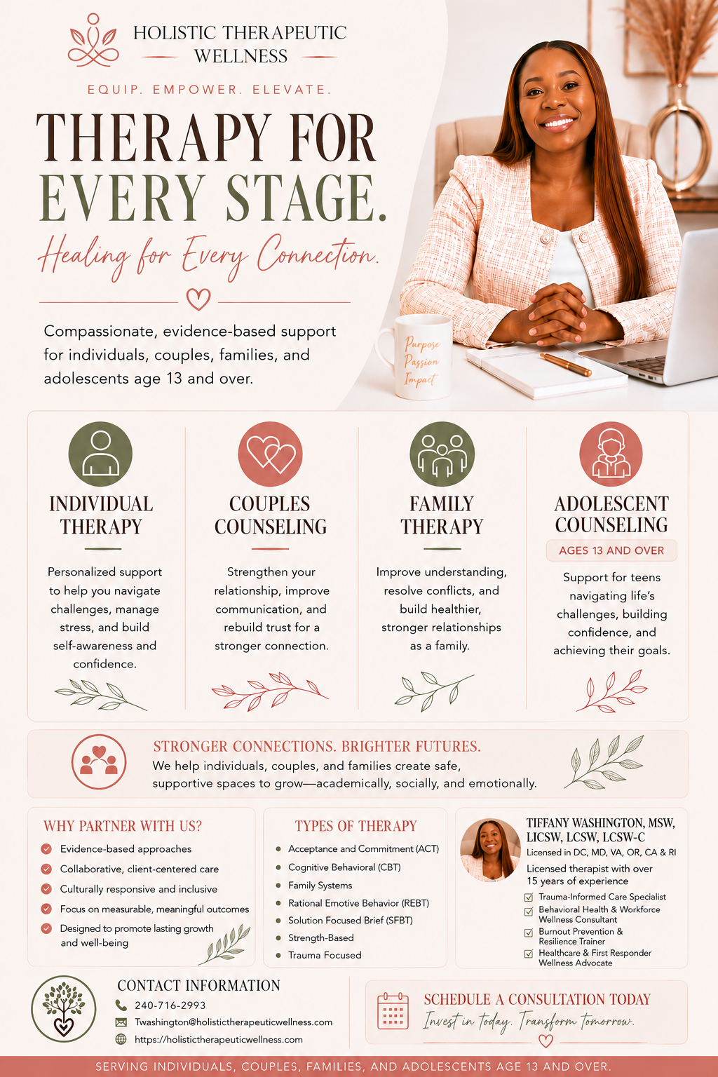 Therapy services flyer